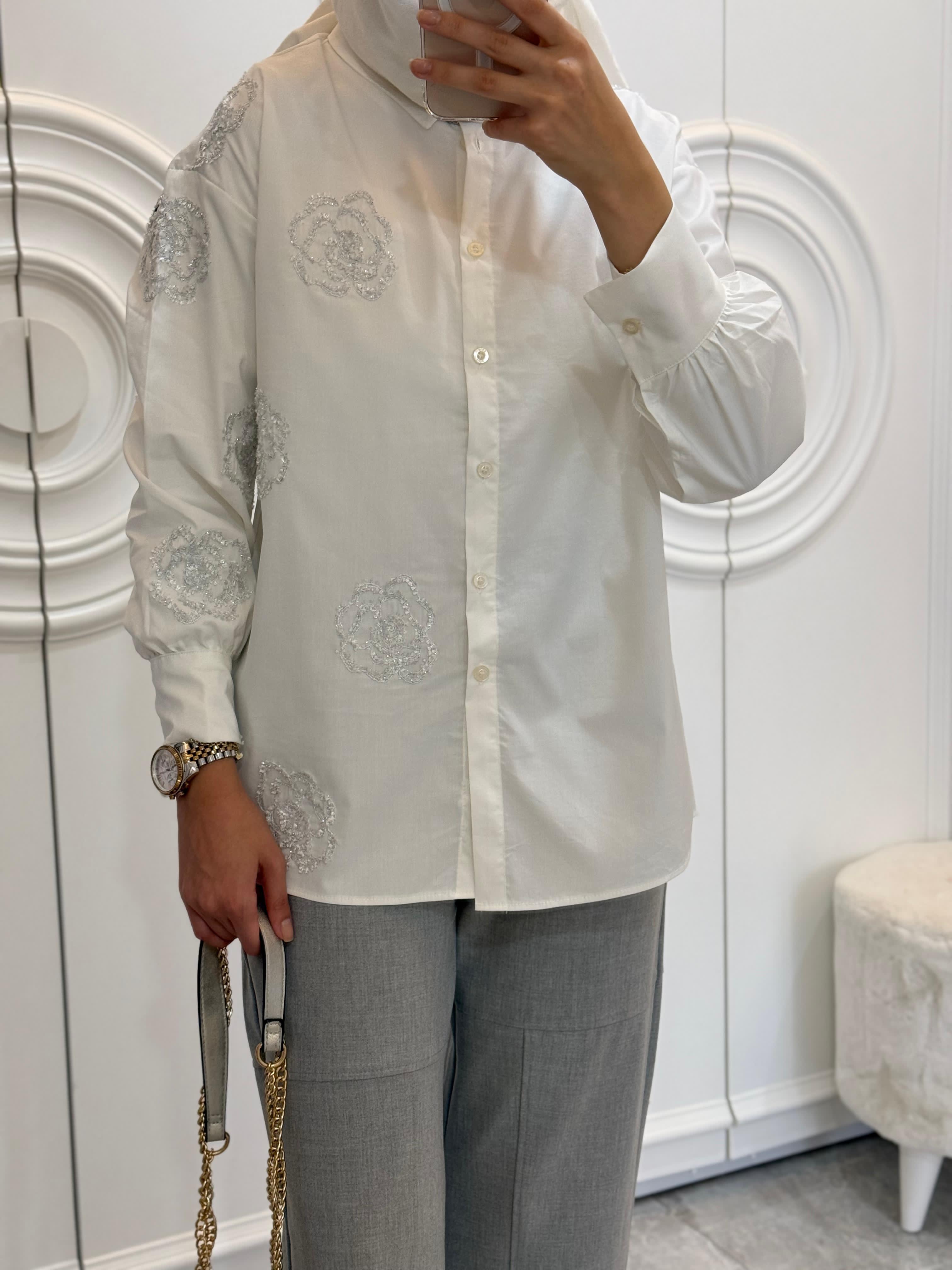 CICEK DOKULU GOMLEK - nuha collection