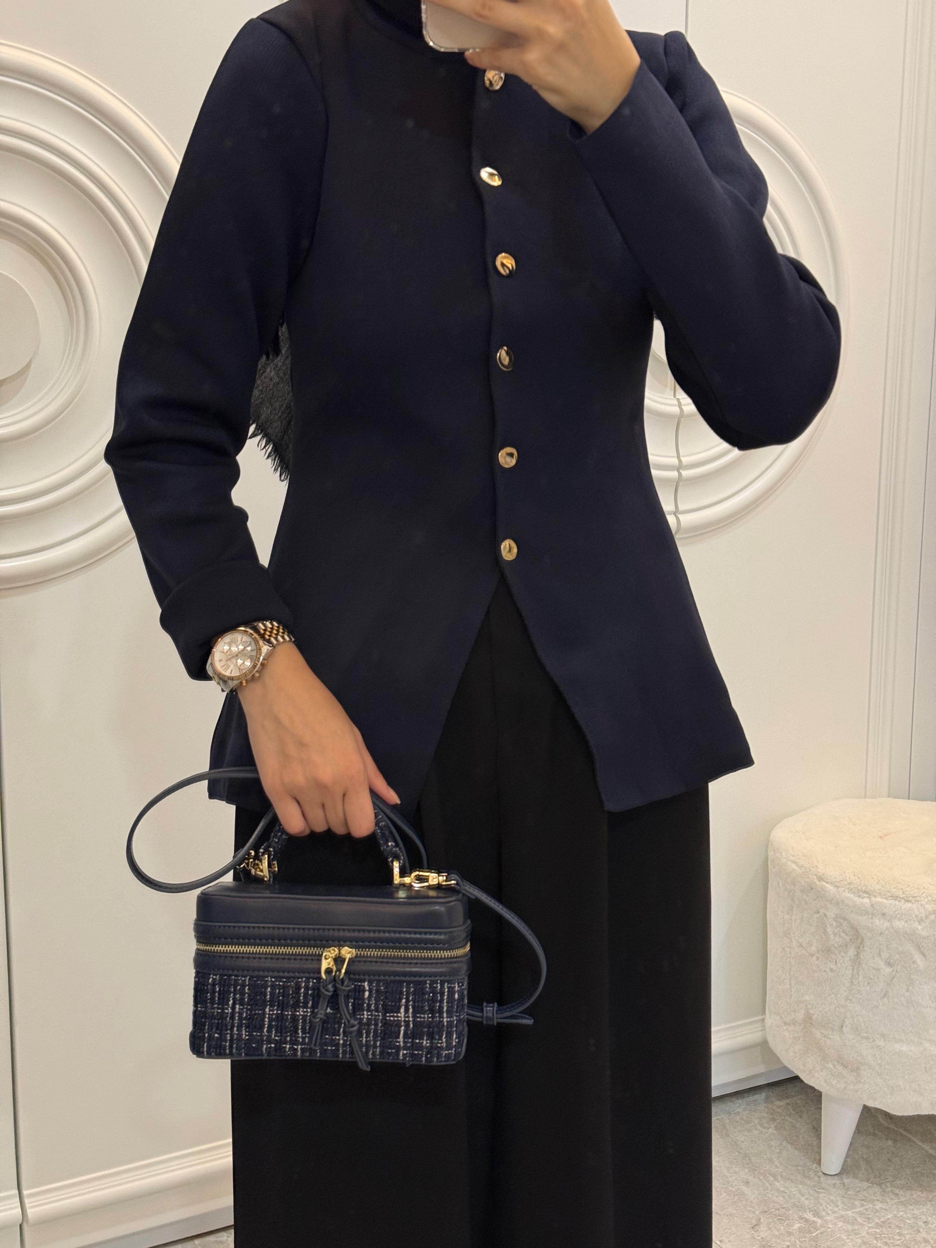 TRIKO BELDEN OTURMALI HIRKA ( BORDO - LACIVERT - CAMEL ) - nuha collection