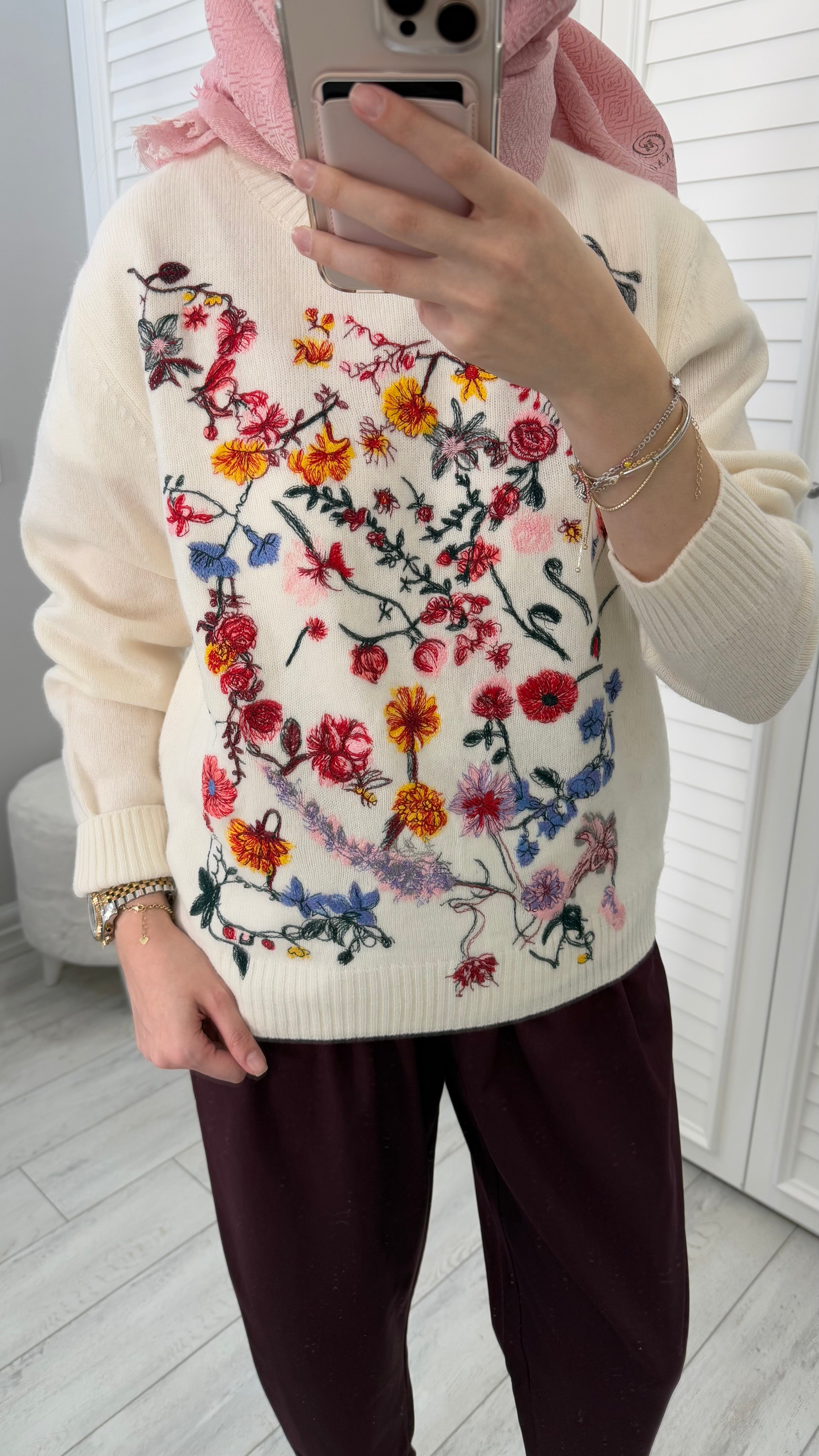 Çiçek Dior Kazak