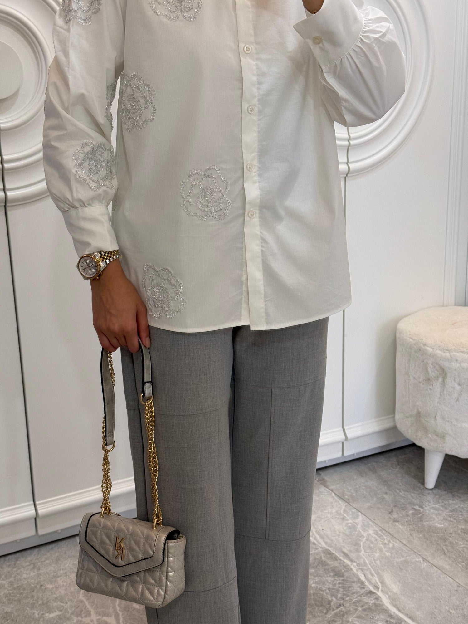 CICEK DOKULU GOMLEK - nuha collection