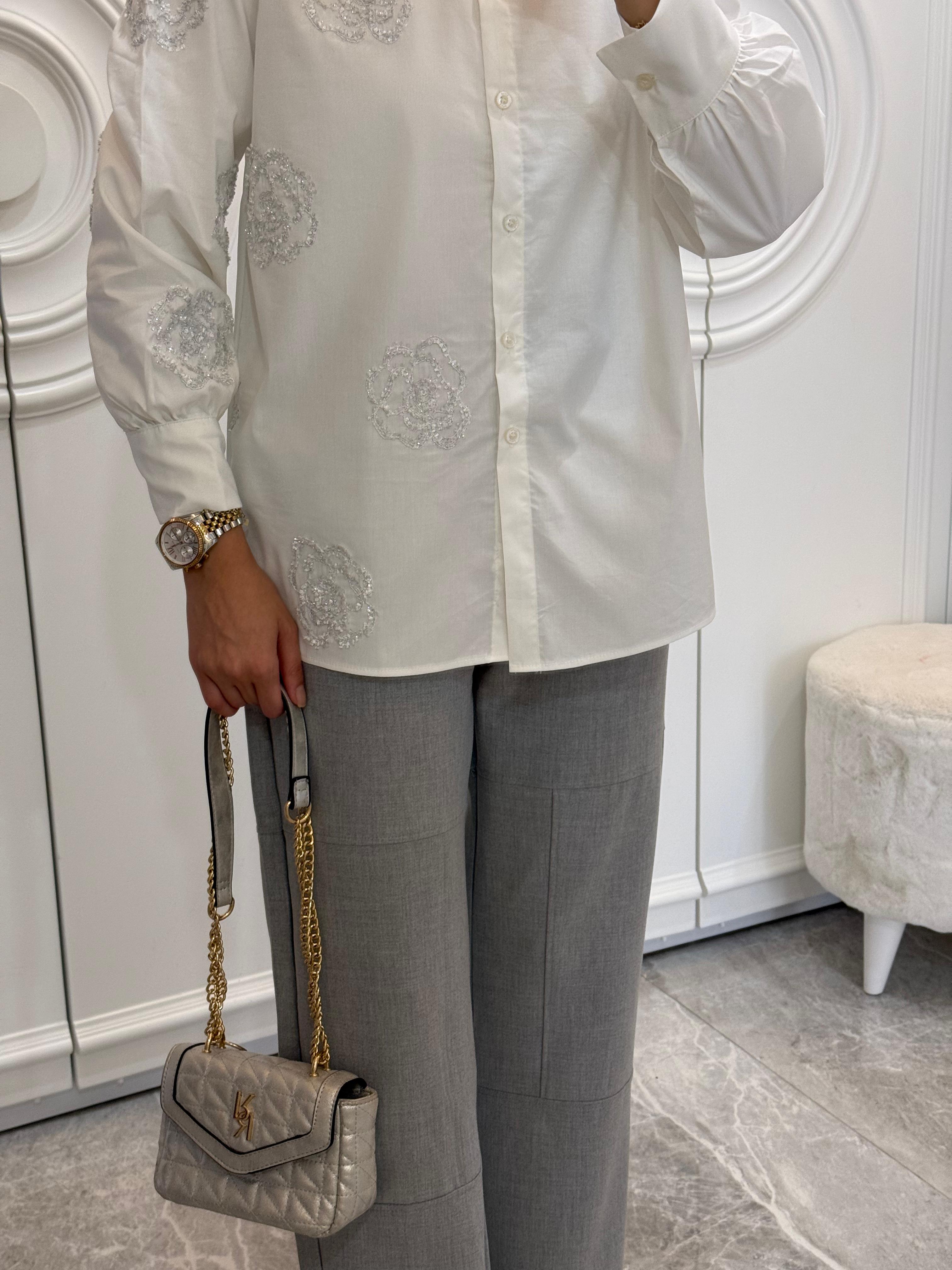 CICEK DOKULU GOMLEK - nuha collection