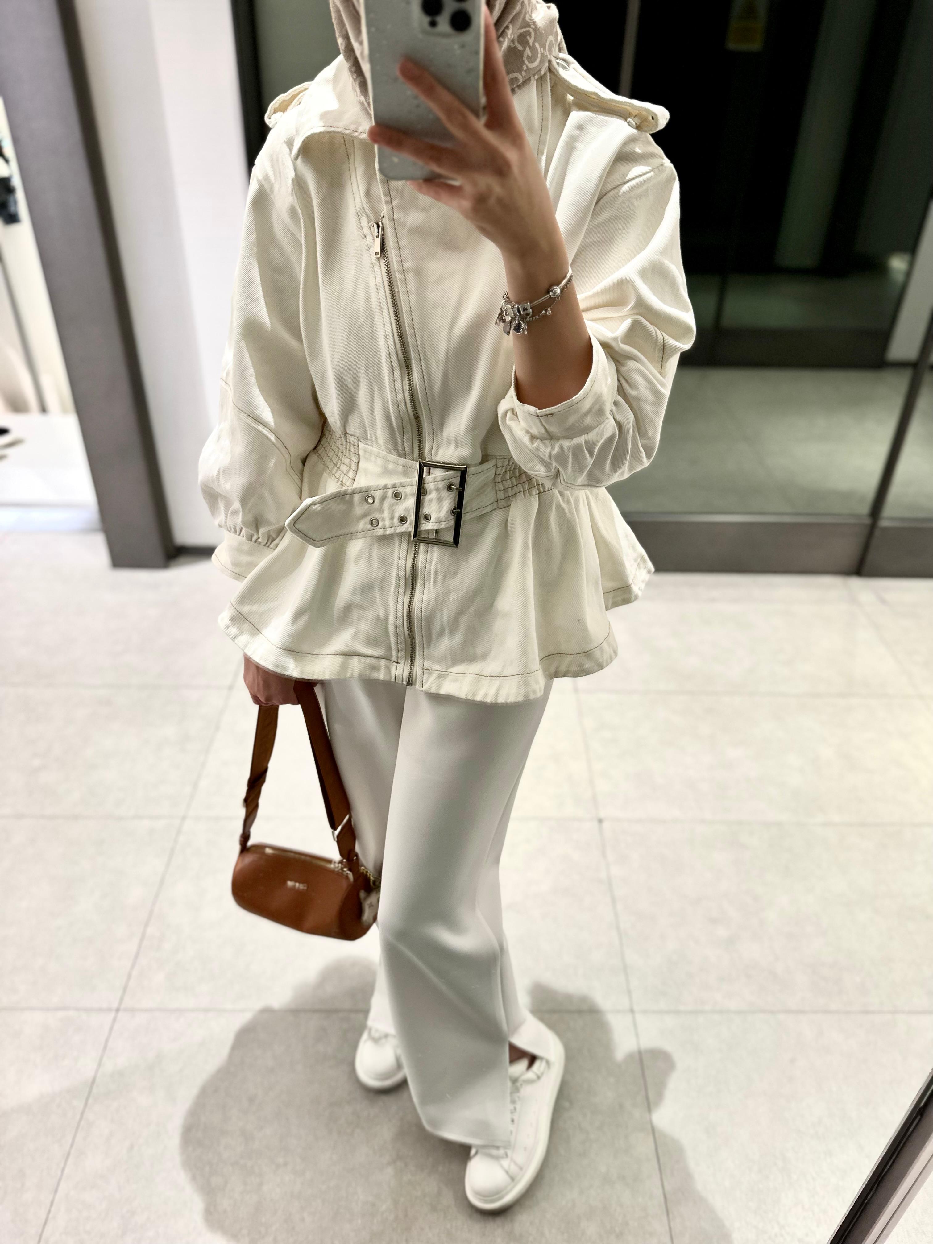 TASARIM KOT CEKET KREM - nuha collection