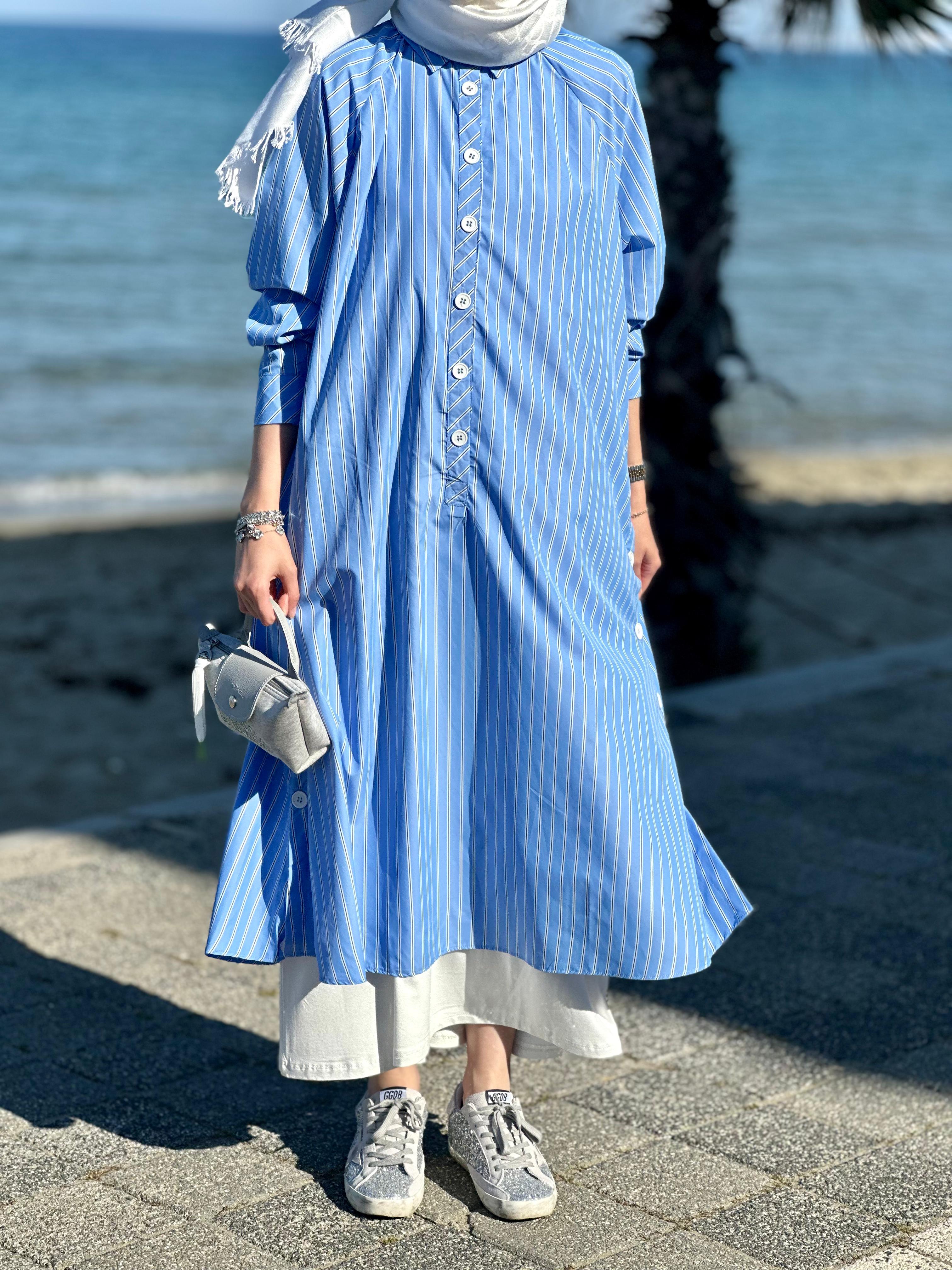 CIZGILI ELBISE - nuha collection