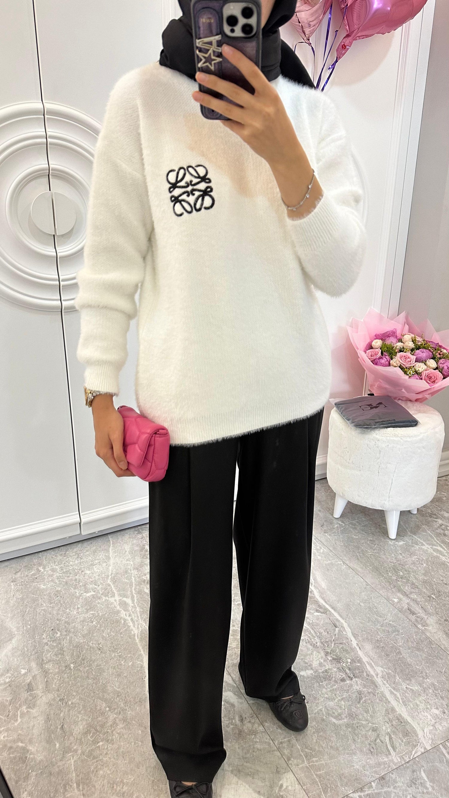 LOEWE ANGORA KAZAK / LOEWE PALAZZO PANTOLON - nuha collection