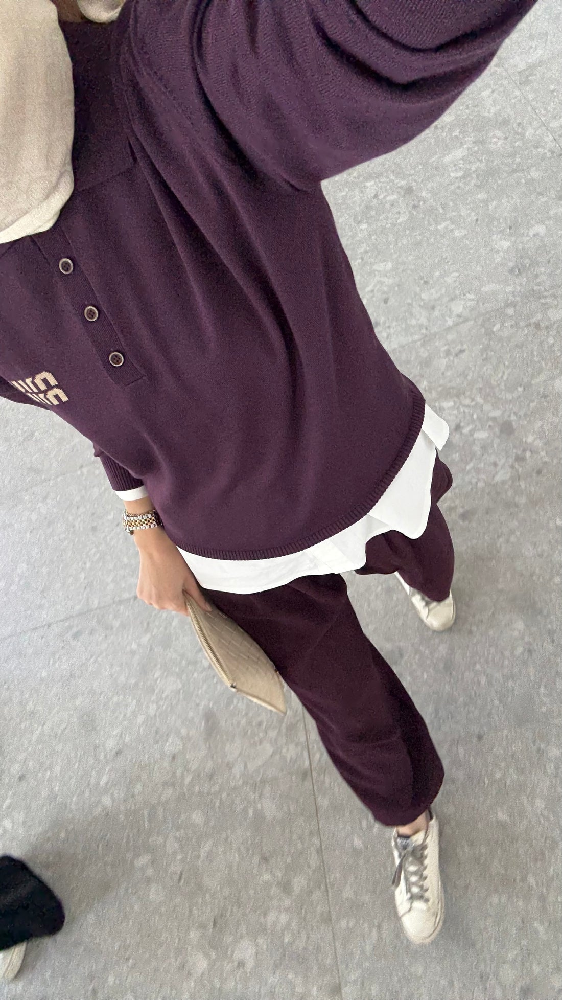 Miu Miu Kazak/ Mürdüm Pantolon Takım