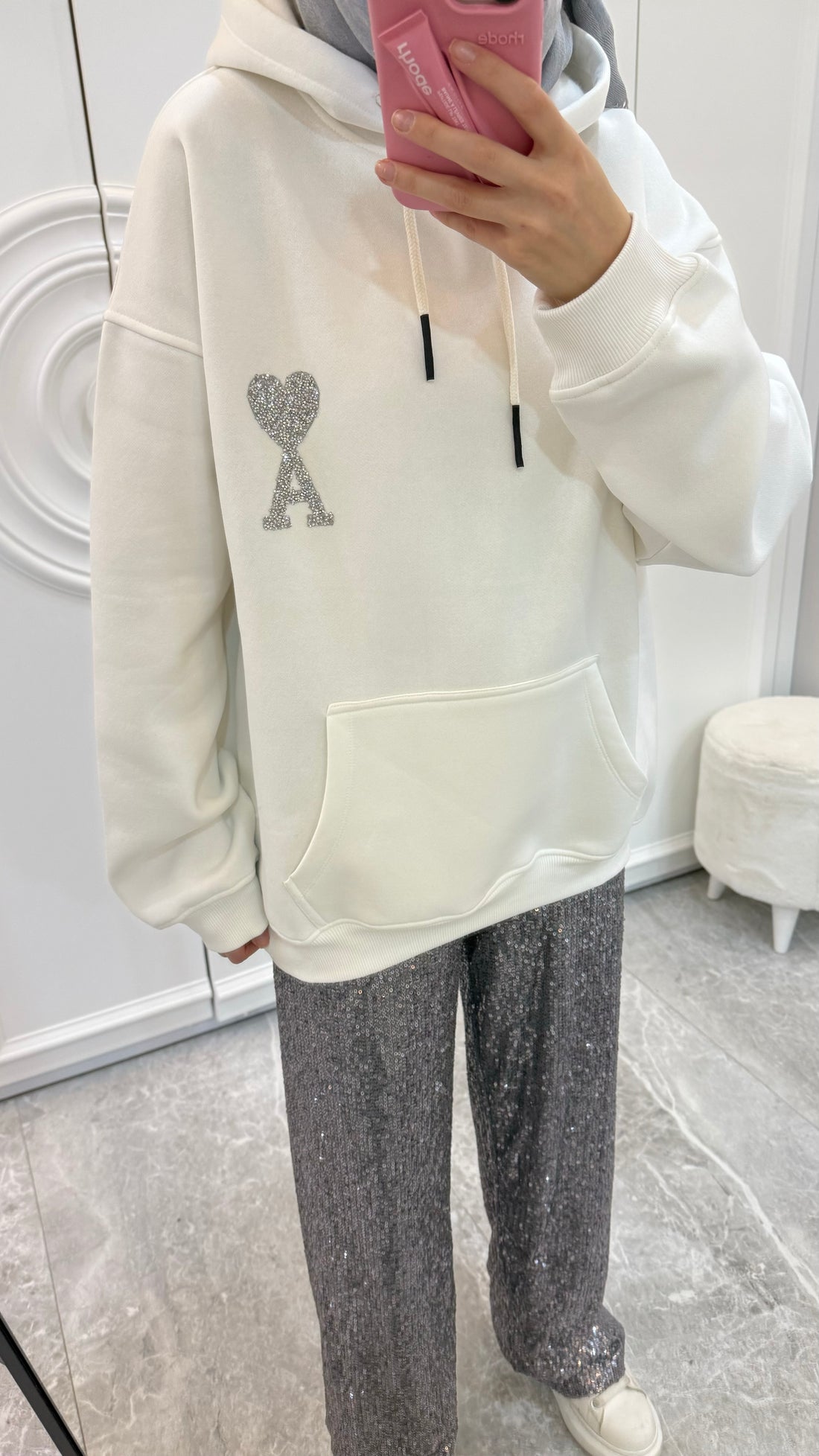 Ami Sweat Şardonlu (Beyaz)